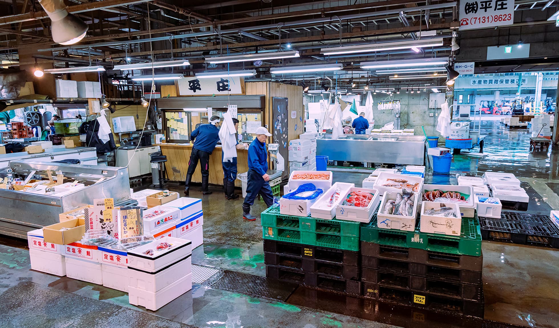 平庄の市場の様子